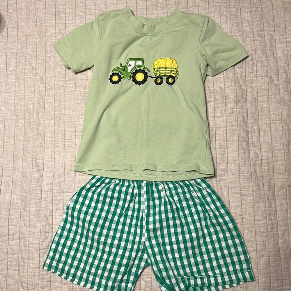 3T Boys Tractor Outfit
